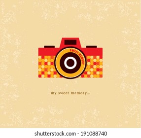 vintage camera poster