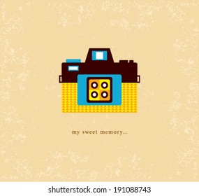vintage camera poster