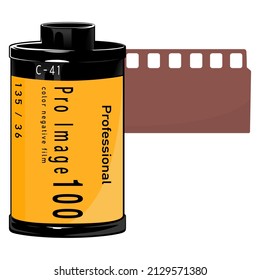 vintage camera roll film design