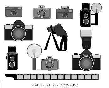 Vintage camera set
