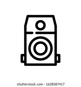 Vintage Camera Trendy Flat Icon Design