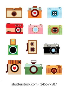 vintage camera vector