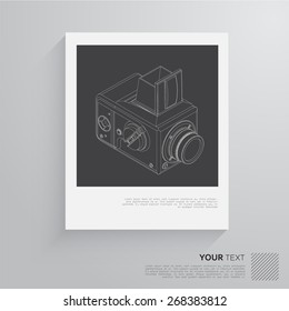 vintage camera vector