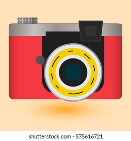 Vintage camera vector