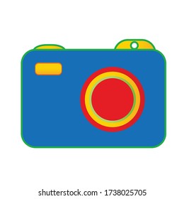 vintage camera vector design. colourful photography