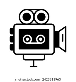 Vintage camera vector design isolated on white background