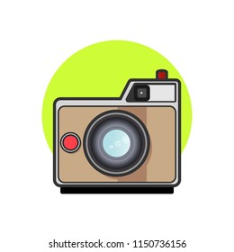 a vintage camera vector illustration