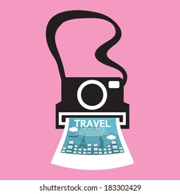 Vintage Camera Vector Illustration
