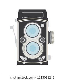 Vintage Camera Vector Illustration Background