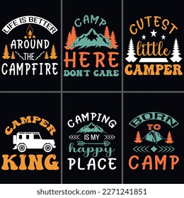 Vintage camp logo bundle, mountain badges set. Hand drawn labels designs. Travel expedition, canoe, wanderlust and hiking. Outdoor emblems. Logotypes collection.