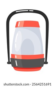 Vintage camping lantern vector illustration