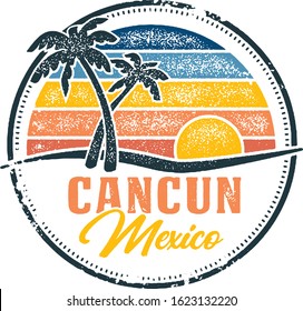 Vintage Cancun Mexico Vacation Design