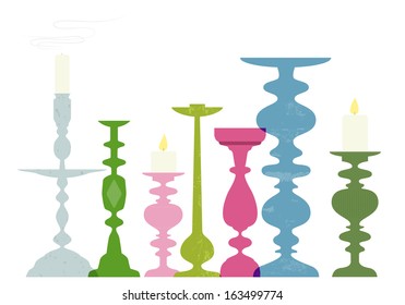Vintage candle holders