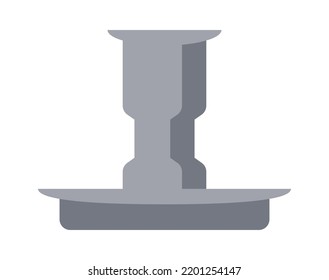 Vintage candlestick icon. Vector illustration