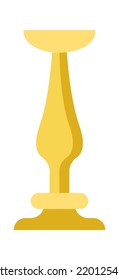 Vintage candlestick icon. Vector illustration