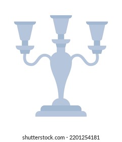 Vintage candlestick icon. Vector illustration