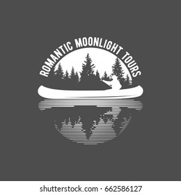 vintage canoeing logo