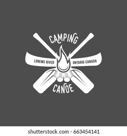 vintage canoeing logo