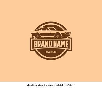 vintage car aston martin silhouette. isolated badge, emblem, icon, sticker design. available in eps 10