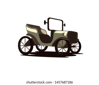 Vintage Car Classical Model Vector
