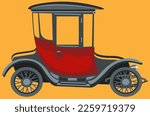 vintage car of the early twentieth century