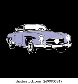 Archivo de Vector editable de Antiguas Car