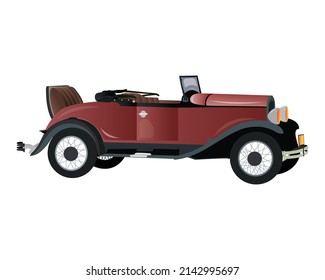 Vintage car in high resolution, easy to change the color and for many type of use.