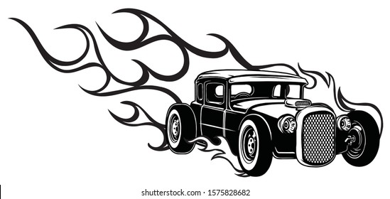 vintage car, hot rod garage, hotrods car,old school car,