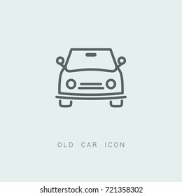 Vintage car icon