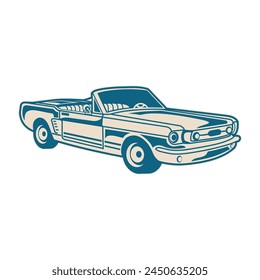 Vintage Car Illustration, Classic Car illustration, Vector File of car illustration, editable, Hand drawn illustration of Car, Classic Design, Vintage logo design, Logo design, Minimal, Background