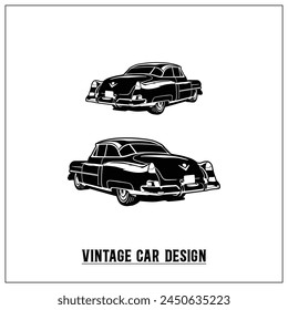 Vintage Car Illustration, Classic Car illustration, Vector File of car illustration, editable, Hand drawn illustration of Car, Classic Design, Vintage logo design, Logo design, Minimal, Background