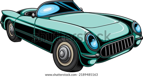 Vintage car illustration with premium quality\
stock vector