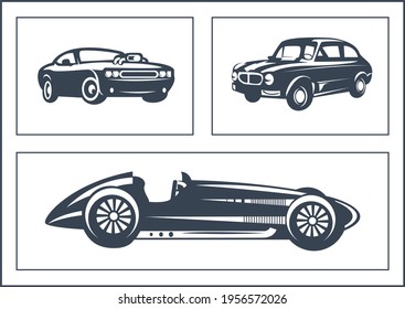 vintage car illustration vector graphics