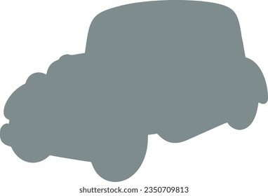 vintage car isolated vector silhouette icon