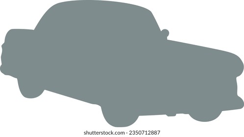vintage car isolated vector silhouette icon