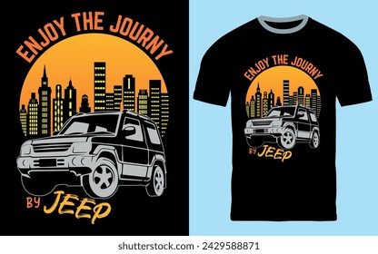 Vintage Car, jeep t shirt design