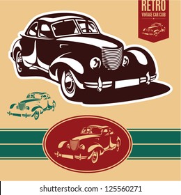 Vintage car label