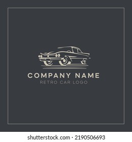 vintage car logo is delicately designed