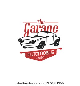 Vintage car logo template. Classic car logo  emblem concept. Automobile logo template. Vintage vehicle logo template