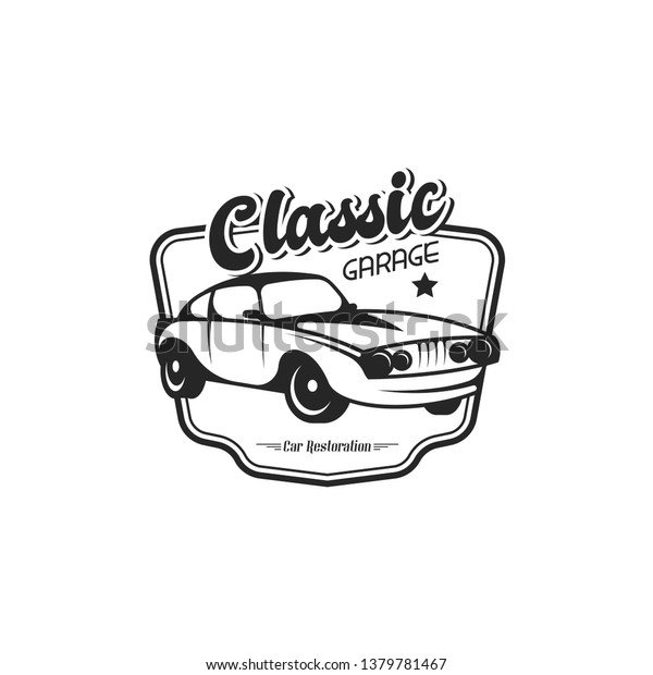Vintage car
logo template. Classic car logo  emblem concept. Automobile logo
template. Vintage vehicle logo
template