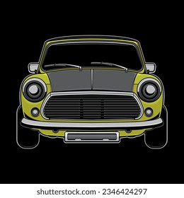 vintage car logo, vector EPS 10