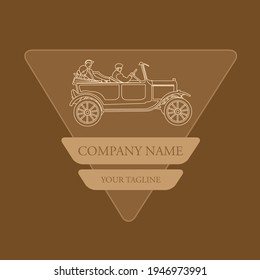 vintage car logo vector illustration