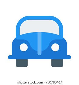 vintage car on isolated background