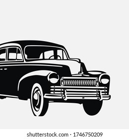Vintage car Retro car.Classic car.