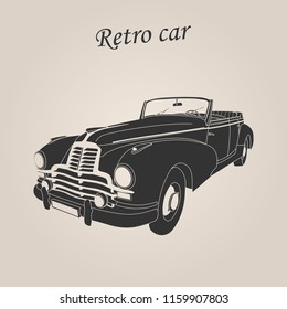 Vintage car. Retro car. Classic car.