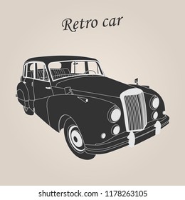 Vintage car. Retro car. Classic car.