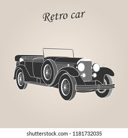 Vintage car. Retro car. Classic car.