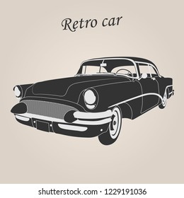 Vintage car. Retro car. Classic car.