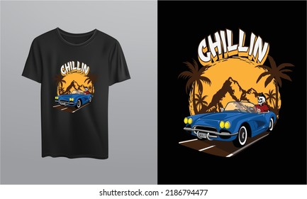 Vintage Car T Shirt Design