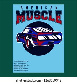 vintage car t shirt vector design - Vector 